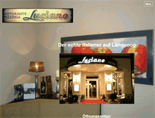 Tablet Screenshot of pizzeria-luciano.de